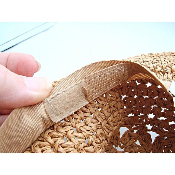 A New Day Womens Natural Color Tan Chateau Panama Wide Floppy Brim Sun Beach Hat - Picture 12 of 12